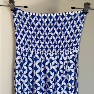 GAP Smocked Maxi Dress Strapless XS